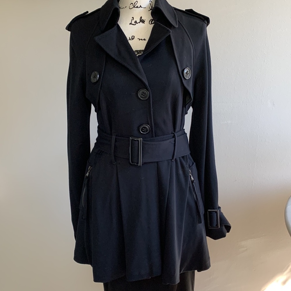 G.E.T. equipment. general. technique Belted Trench w/ Fishtail Pleated Back - M